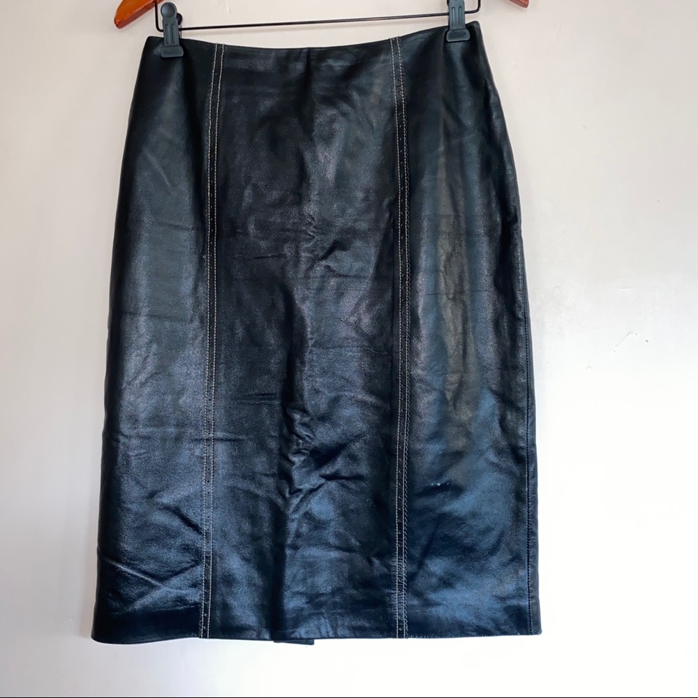 Margaret Godfrey Leather‎ Skirt